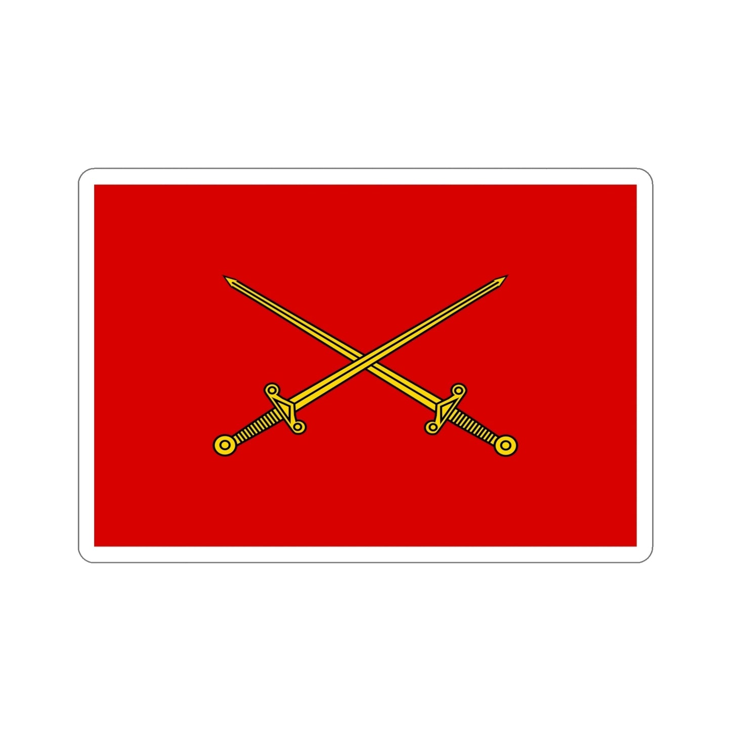 Flag of Indian Lieutenant Generals, Army Headquarters (India) STICKER Vinyl Die-Cut Decal-6 Inch-The Sticker Space