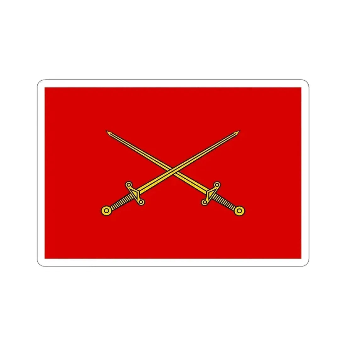 Flag of Indian Lieutenant Generals, Army Headquarters (India) STICKER Vinyl Die-Cut Decal 6 Inch - The Sticker Space