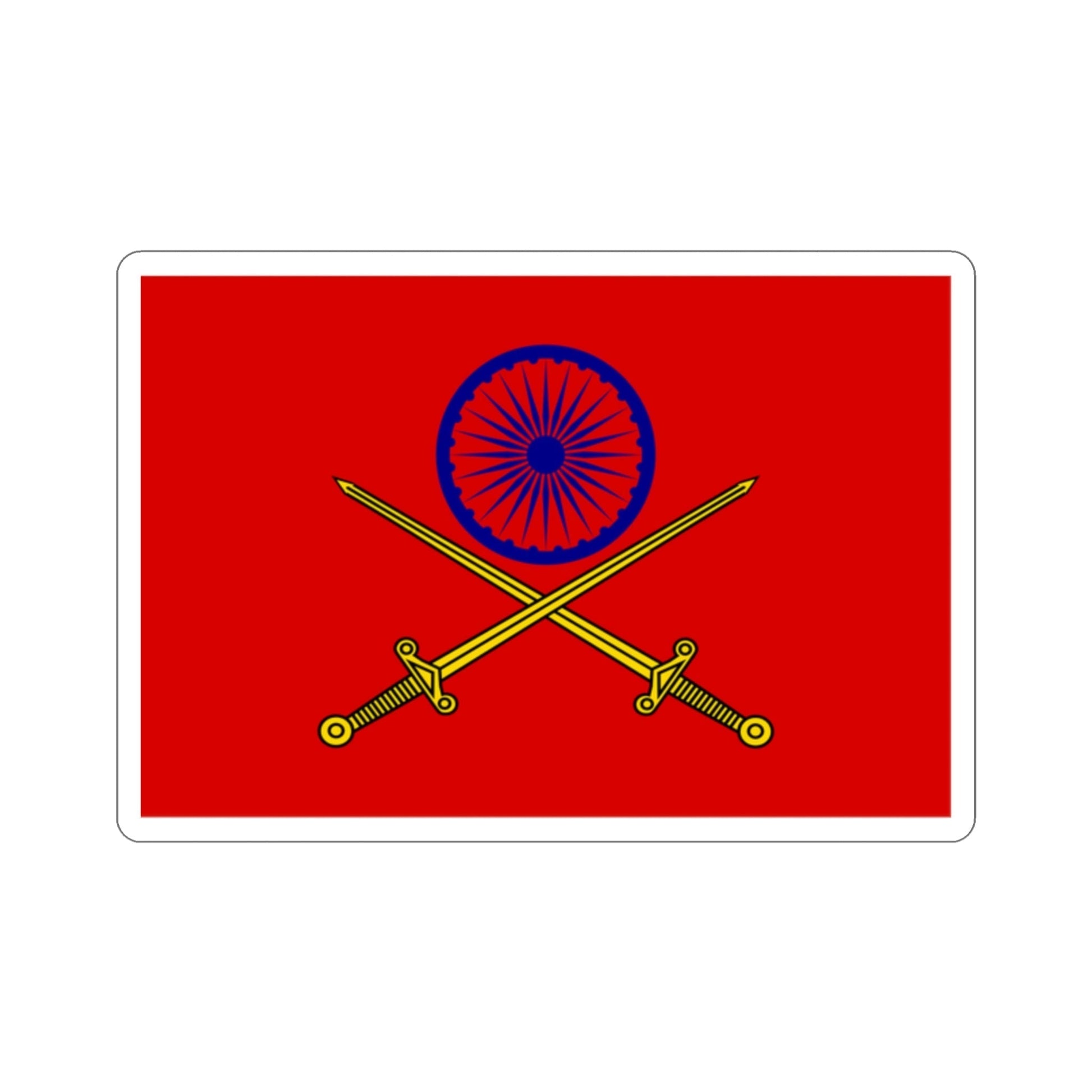 Flag of Indian Principal Staff Officers (India) STICKER Vinyl Die-Cut Decal-2 Inch-The Sticker Space