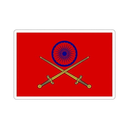 Flag of Indian Principal Staff Officers (India) STICKER Vinyl Die-Cut Decal 3 Inch - The Sticker Space