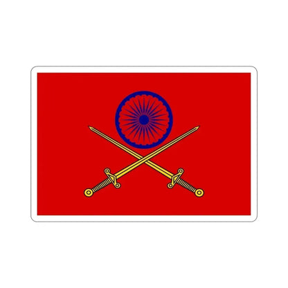 Flag of Indian Principal Staff Officers (India) STICKER Vinyl Die-Cut Decal 4 Inch - The Sticker Space
