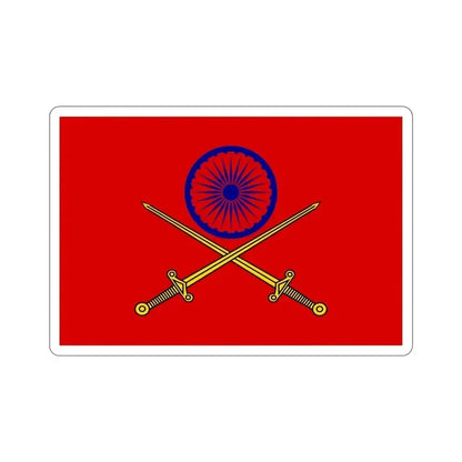 Flag of Indian Principal Staff Officers (India) STICKER Vinyl Die-Cut Decal 5 Inch - The Sticker Space