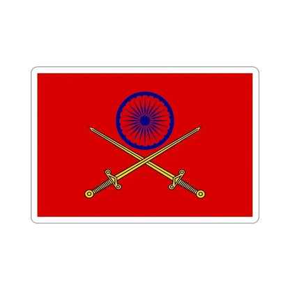 Flag of Indian Principal Staff Officers (India) STICKER Vinyl Die-Cut Decal 6 Inch - The Sticker Space
