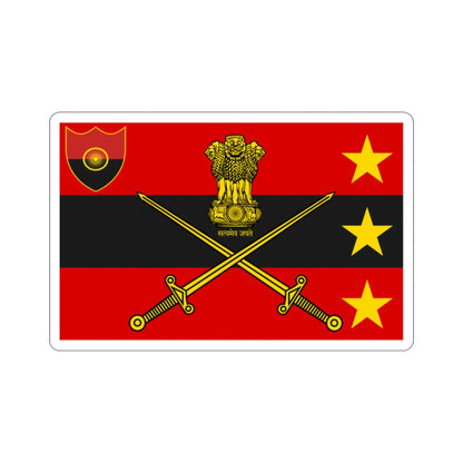 Flag of Indian Vice Chief of Army Staff (India) STICKER Vinyl Die-Cut Decal-2 Inch-The Sticker Space