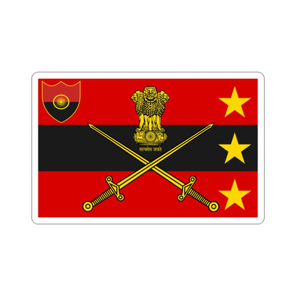 Flag of Indian Vice Chief of Army Staff (India) STICKER Vinyl Die-Cut Decal-3 Inch-The Sticker Space