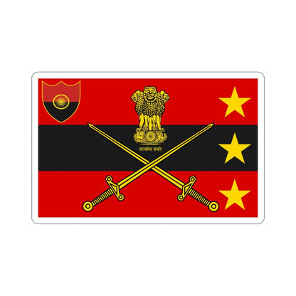 Flag of Indian Vice Chief of Army Staff (India) STICKER Vinyl Die-Cut Decal-6 Inch-The Sticker Space