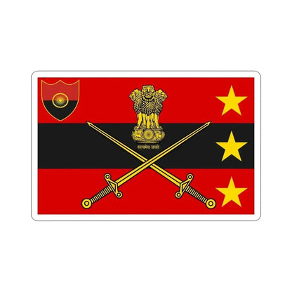 Flag of Indian Vice Chief of Army Staff (India) STICKER Vinyl Die-Cut Decal - The Sticker Space