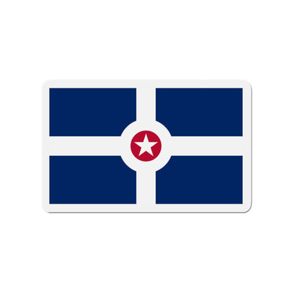 Flag of Indianapolis - Die-Cut Magnet-3" x 3"-The Sticker Space