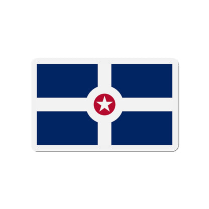 Flag of Indianapolis - Die-Cut Magnet-4" x 4"-The Sticker Space