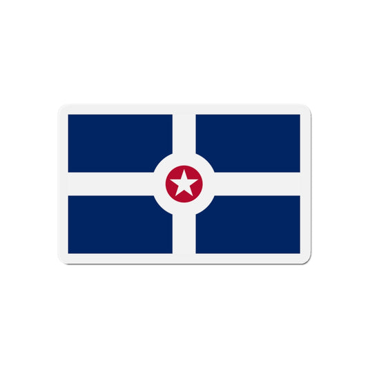 Flag of Indianapolis - Die-Cut Magnet-6 × 6"-The Sticker Space