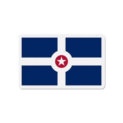 Flag of Indianapolis - Refrigerator Magnet 4 Inch - The Sticker Space
