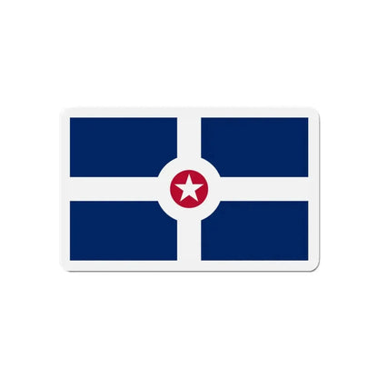 Flag of Indianapolis - Refrigerator Magnet 6 Inch - The Sticker Space