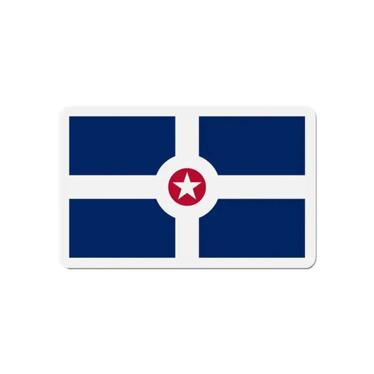 Flag of Indianapolis - Refrigerator Magnet 6 Inch - The Sticker Space