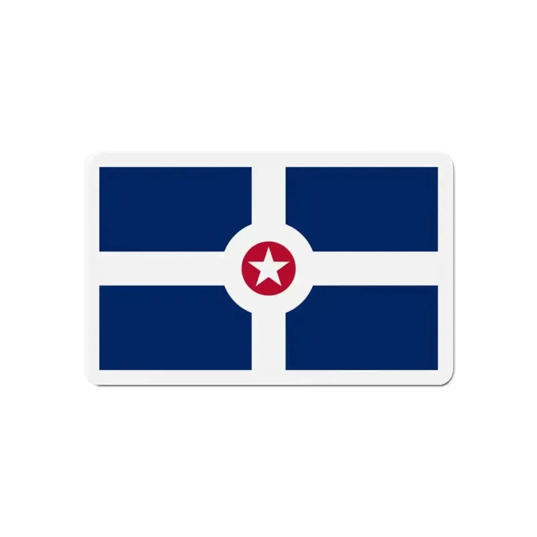 Flag of Indianapolis - Refrigerator Magnet - The Sticker Space