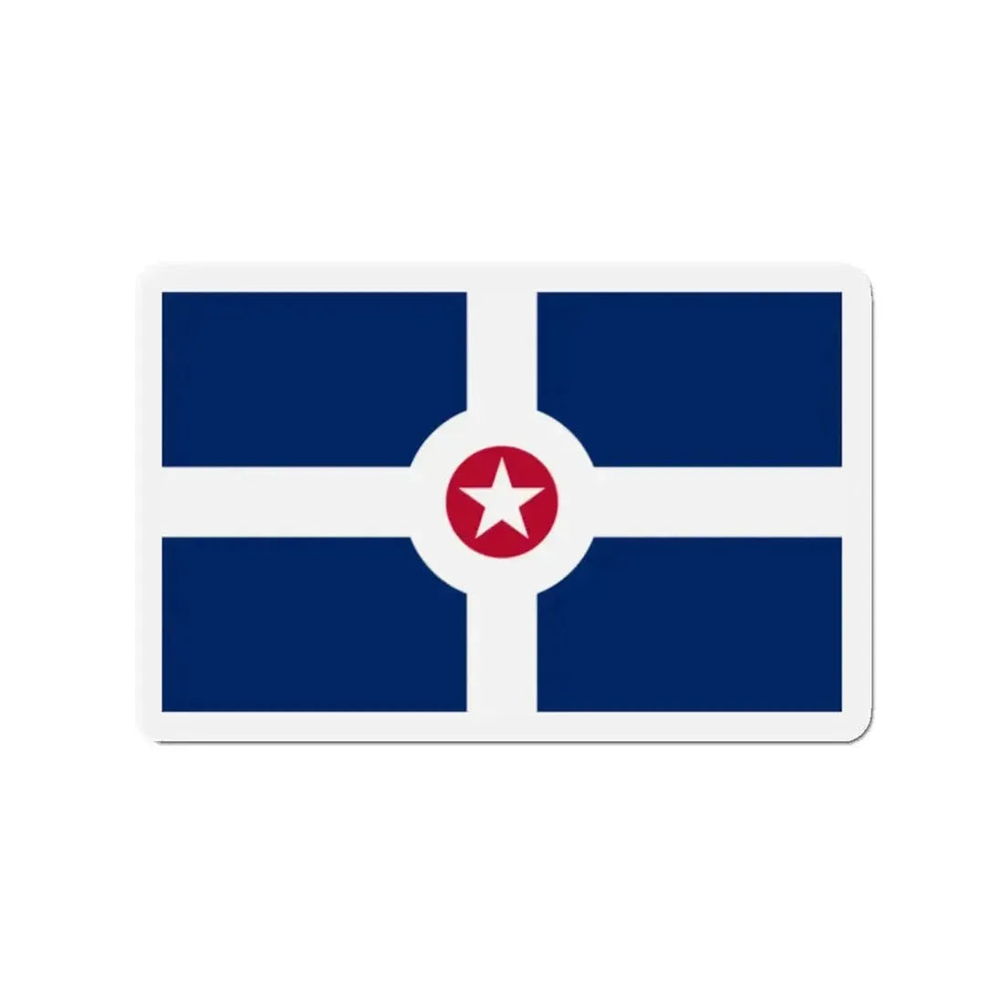 Flag of Indianapolis - Refrigerator Magnet - The Sticker Space