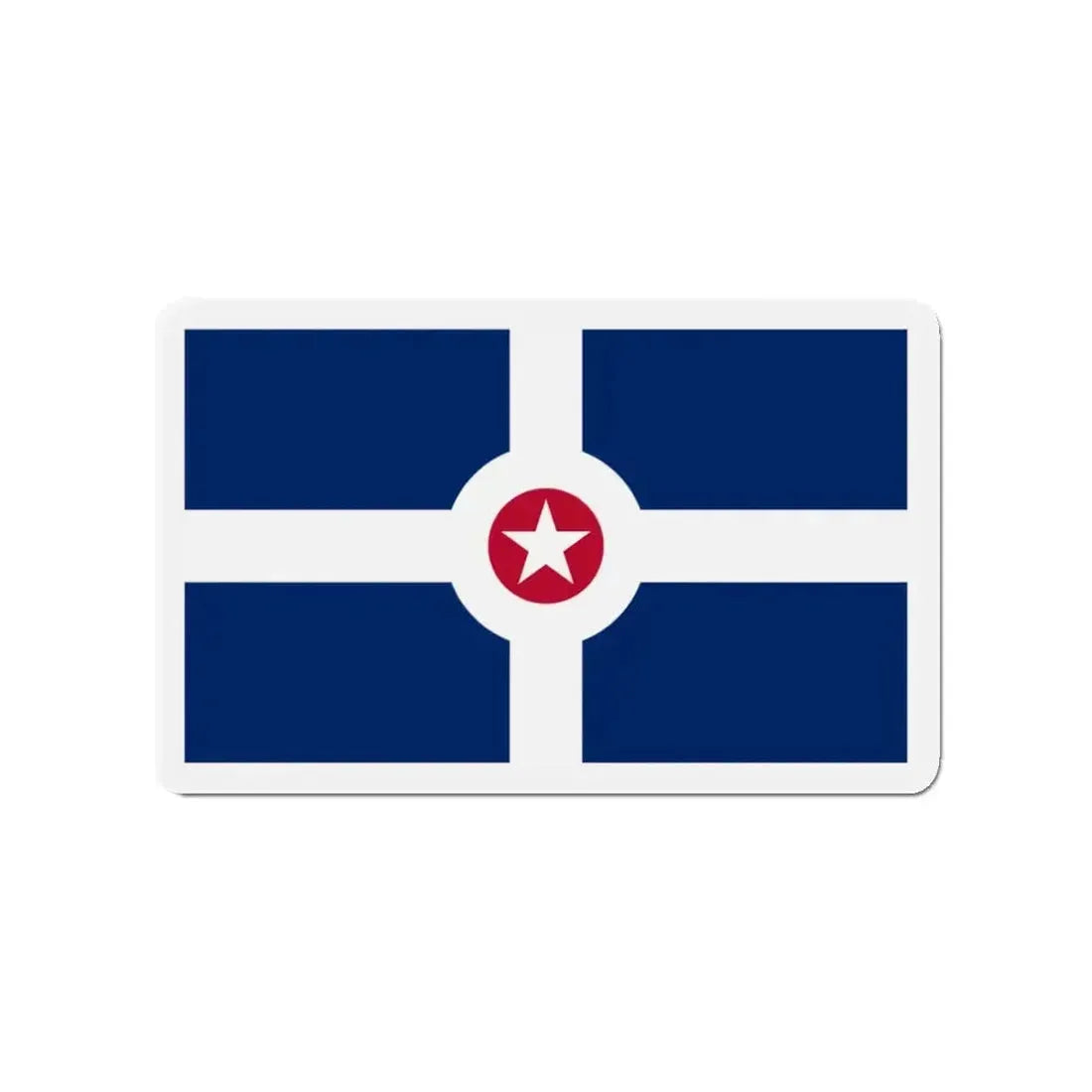 Flag of Indianapolis - Refrigerator Magnet - The Sticker Space