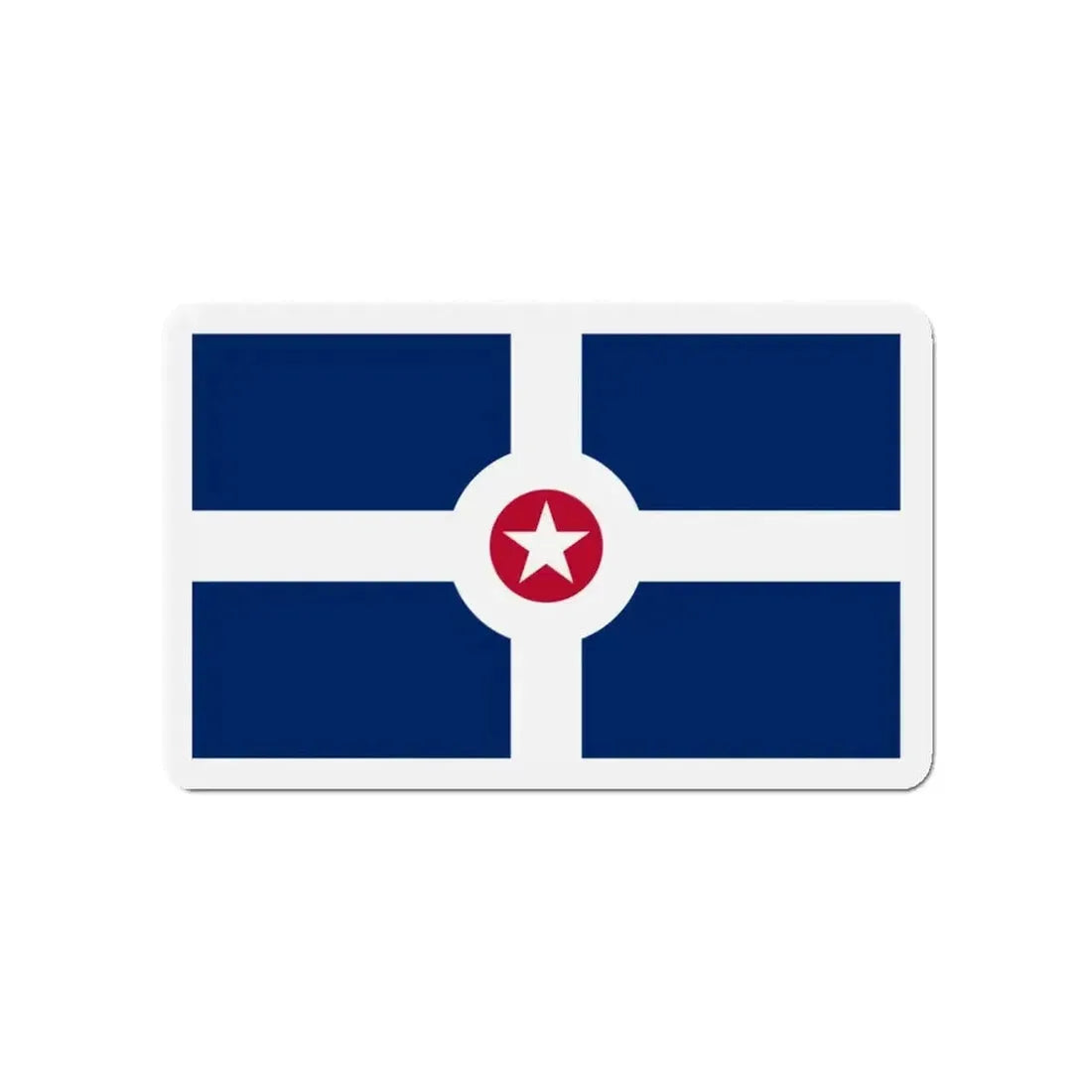 Flag of Indianapolis - Refrigerator Magnet - The Sticker Space