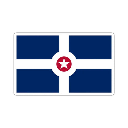 Flag of Indianapolis USA STICKER Vinyl Die-Cut Decal 5 Inch - The Sticker Space