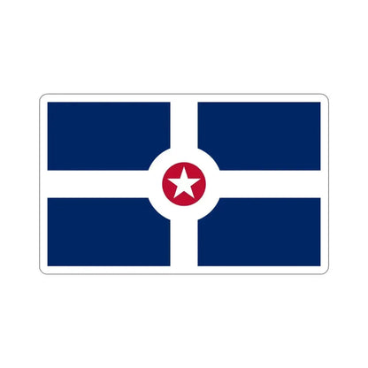 Flag of Indianapolis USA STICKER Vinyl Die-Cut Decal - The Sticker Space