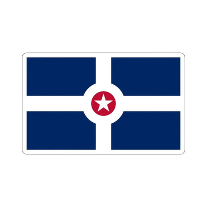 Flag of Indianapolis USA STICKER Vinyl Die-Cut Decal - The Sticker Space