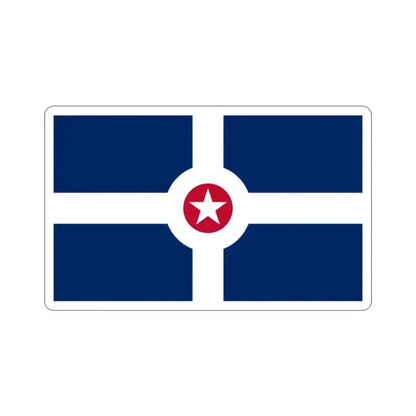 Flag of Indianapolis USA STICKER Vinyl Die-Cut Decal - The Sticker Space
