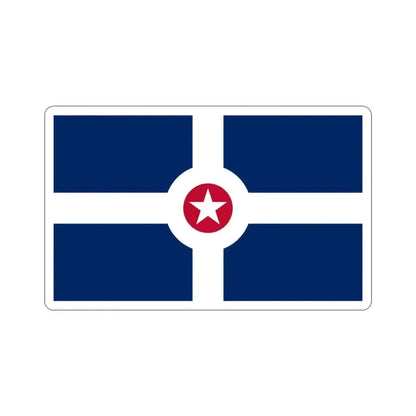 Flag of Indianapolis USA STICKER Vinyl Die-Cut Decal - The Sticker Space