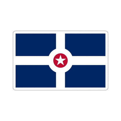 Flag of Indianapolis USA STICKER Vinyl Die-Cut Decal - The Sticker Space