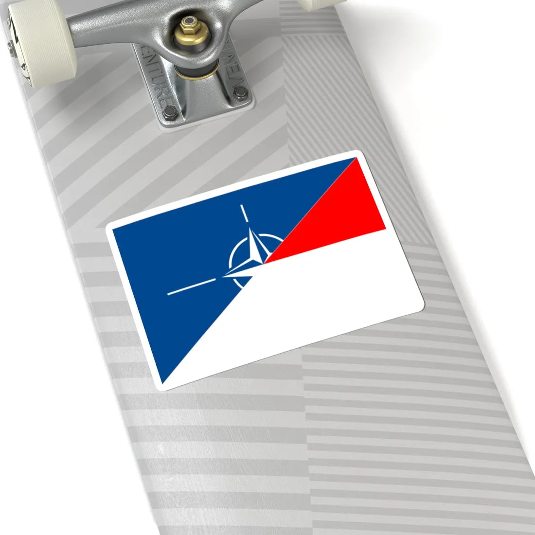 Flag of Indonesia and NATO (Indonesia) STICKER Vinyl Kiss-Cut Decal - The Sticker Space