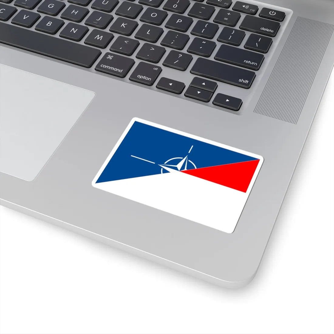 Flag of Indonesia and NATO (Indonesia) STICKER Vinyl Kiss-Cut Decal - The Sticker Space