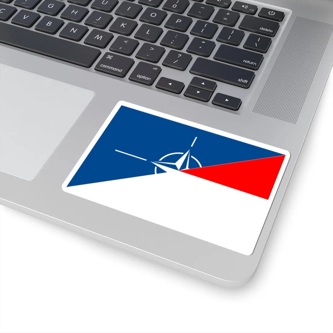 Flag of Indonesia and NATO (Indonesia) STICKER Vinyl Kiss-Cut Decal - The Sticker Space