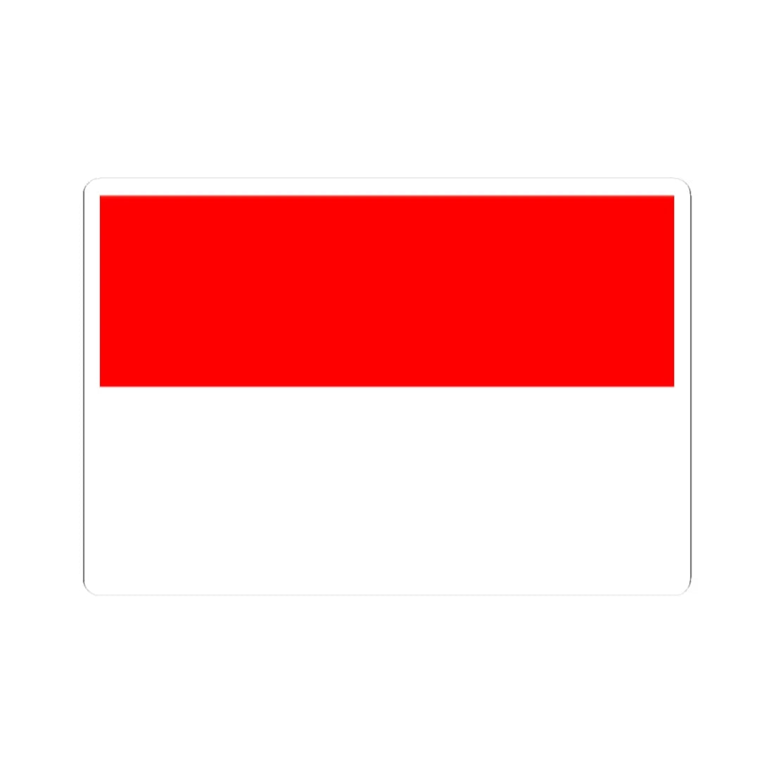 Flag of Indonesia (Indonesia) STICKER Vinyl Kiss-Cut Decal 2 Inch White - The Sticker Space