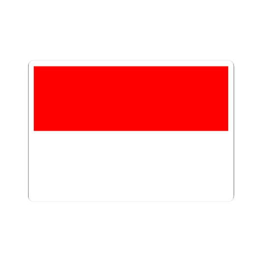 Flag of Indonesia (Indonesia) STICKER Vinyl Kiss-Cut Decal 2 Inch White - The Sticker Space