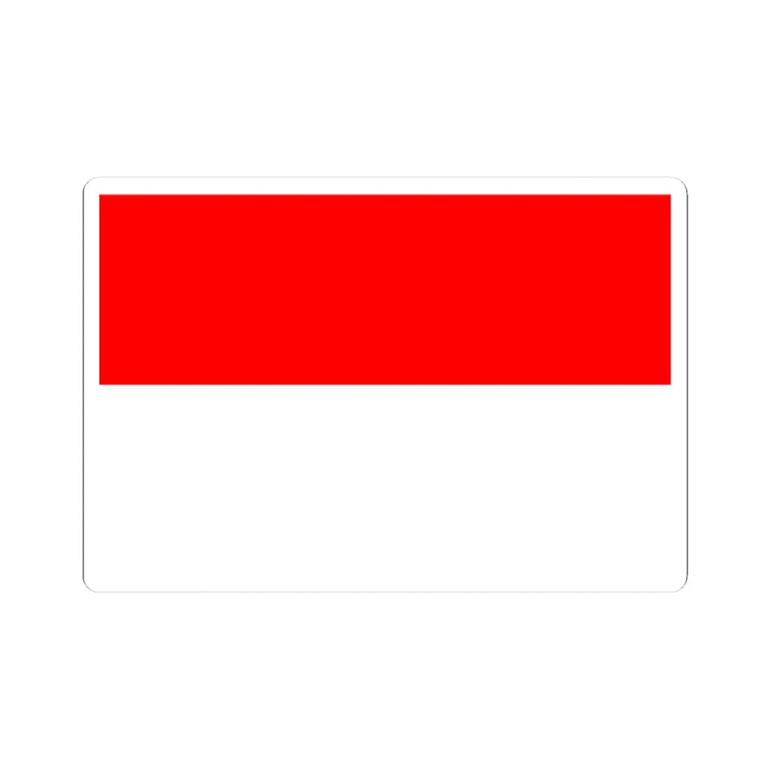 Flag of Indonesia (Indonesia) STICKER Vinyl Kiss-Cut Decal 3 Inch White - The Sticker Space