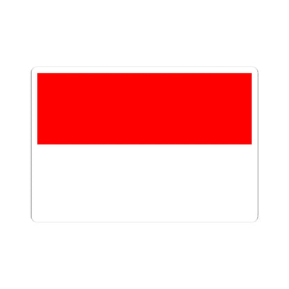 Flag of Indonesia (Indonesia) STICKER Vinyl Kiss-Cut Decal 3 Inch White - The Sticker Space