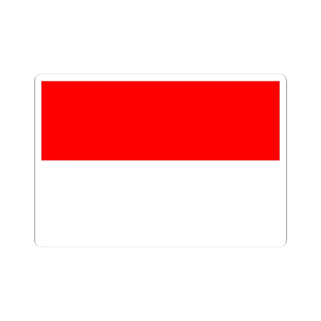 Flag of Indonesia (Indonesia) STICKER Vinyl Kiss-Cut Decal 4 Inch White - The Sticker Space