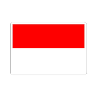 Flag of Indonesia (Indonesia) STICKER Vinyl Kiss-Cut Decal 4 Inch White - The Sticker Space