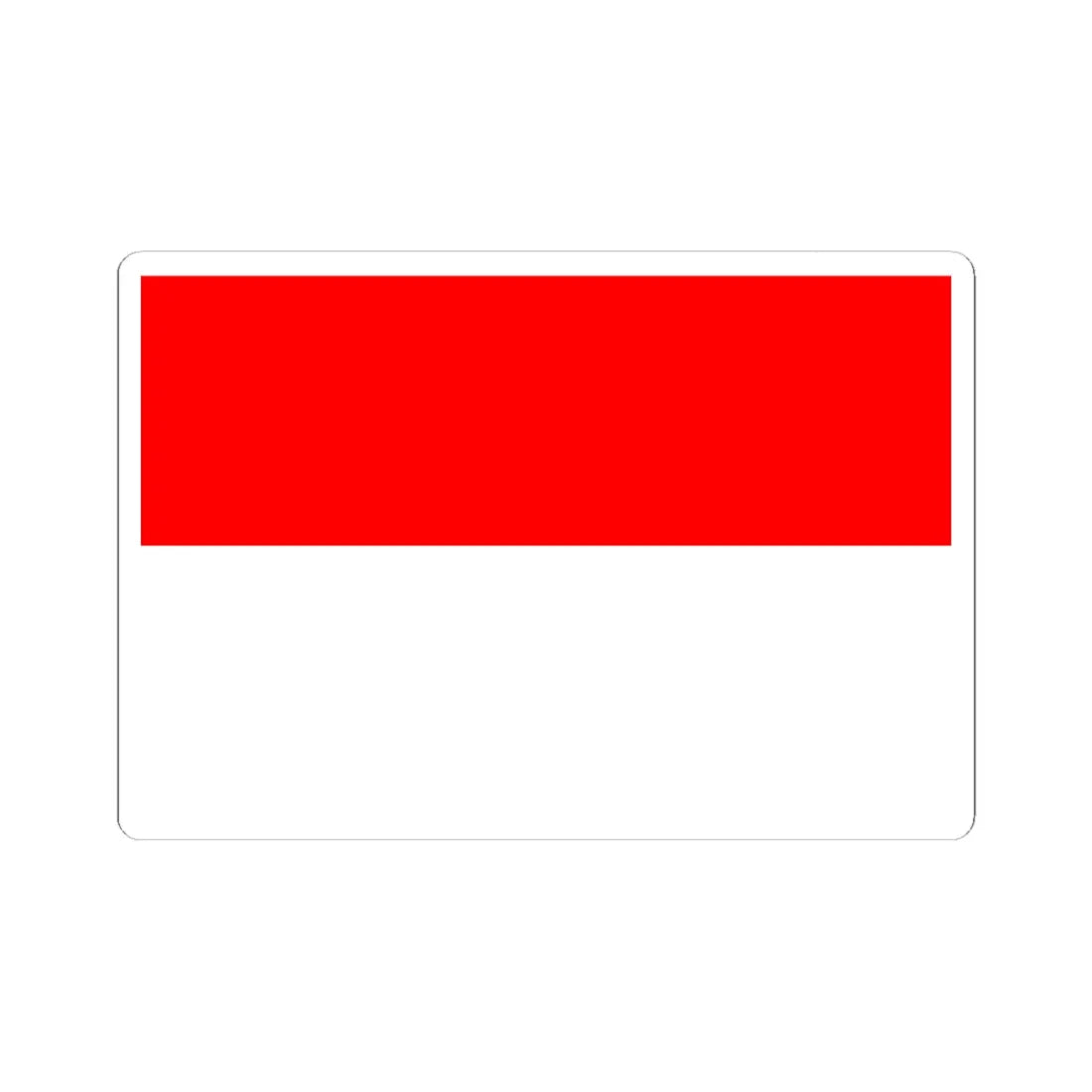 Flag of Indonesia (Indonesia) STICKER Vinyl Kiss-Cut Decal 6 Inch White - The Sticker Space