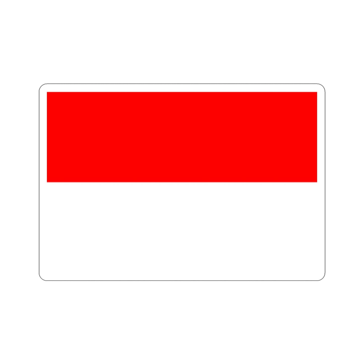 Flag of Indonesia STICKER Vinyl Die-Cut Decal-2 Inch-The Sticker Space