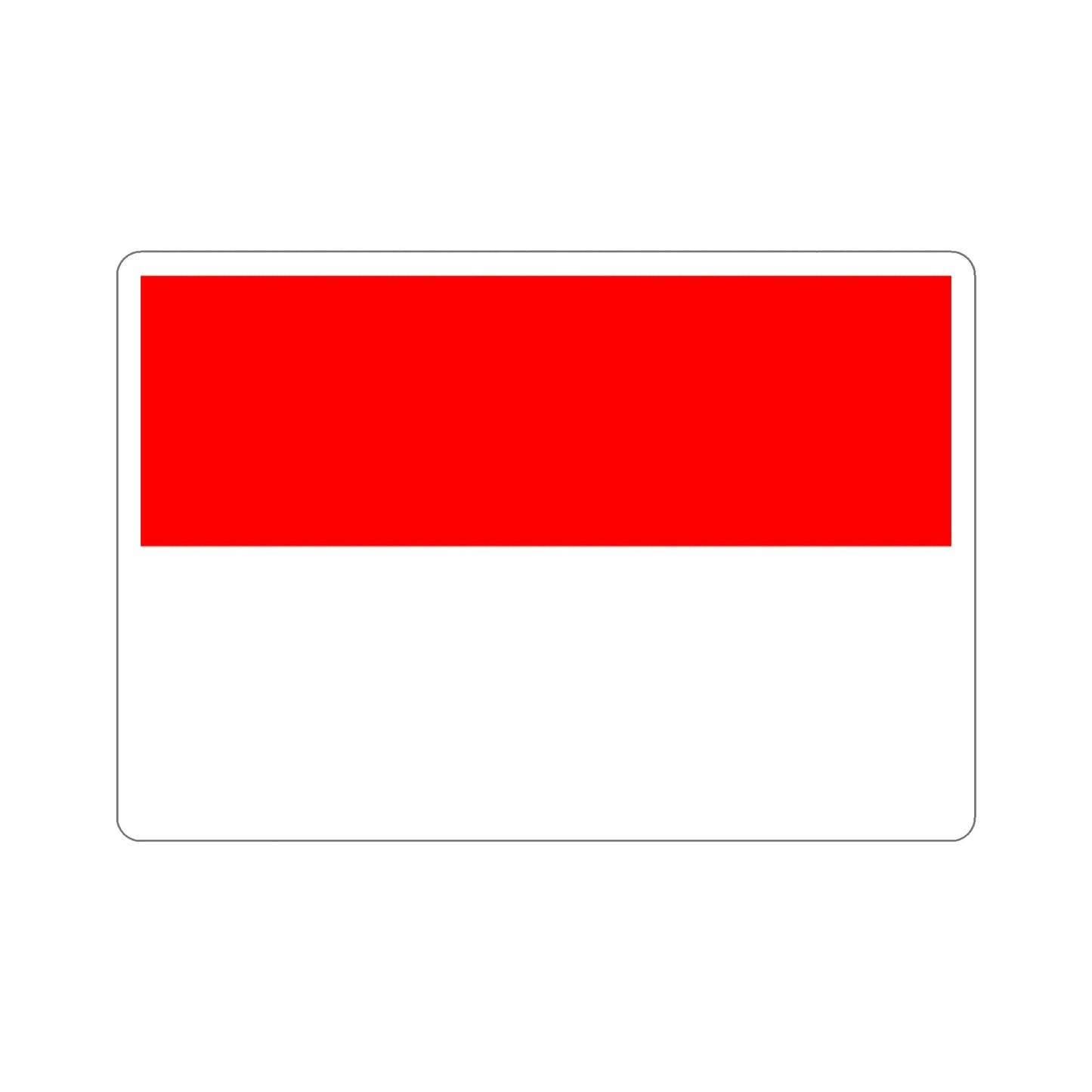 Flag of Indonesia STICKER Vinyl Die-Cut Decal-4 Inch-The Sticker Space