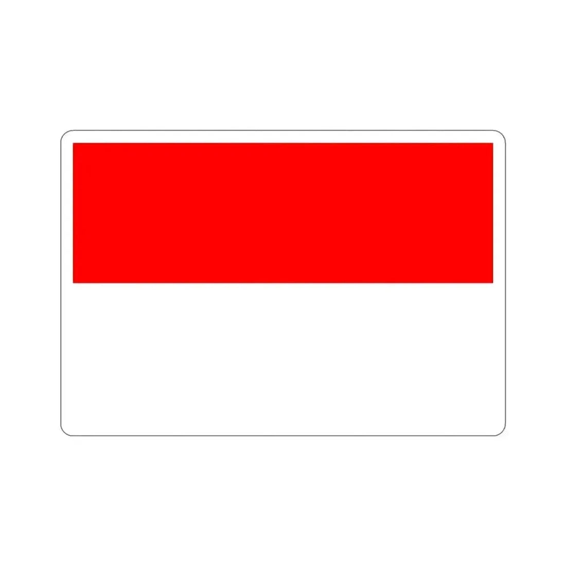 Flag of Indonesia STICKER Vinyl Die-Cut Decal 4 Inch - The Sticker Space