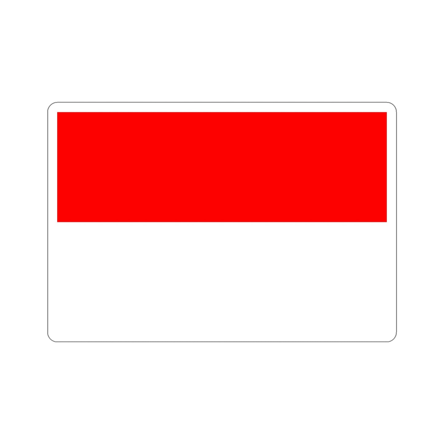 Flag of Indonesia STICKER Vinyl Die-Cut Decal-5 Inch-The Sticker Space