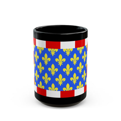 Flag of Indre et Loire France - Black Coffee Mug-15oz-The Sticker Space