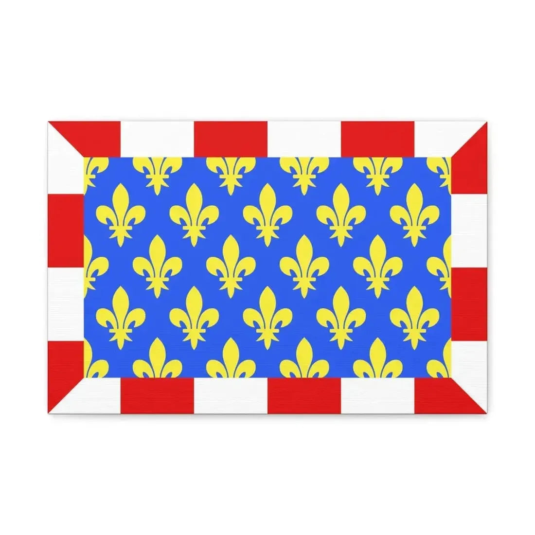 Flag of Indre et Loire France - Canvas Wall Art 18″ x 12″ 1.25" - The Sticker Space