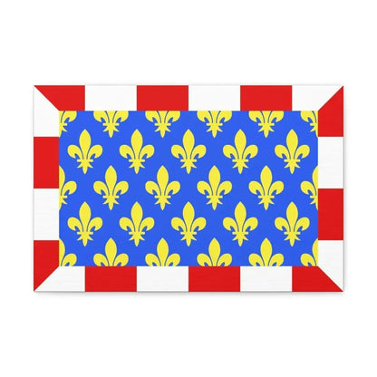 Flag of Indre et Loire France - Canvas Wall Art 18″ x 12″ 1.25" - The Sticker Space