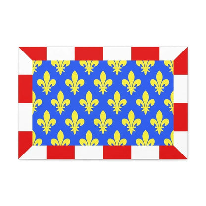 Flag of Indre et Loire France - Canvas Wall Art 24″ x 16″ 1.25" - The Sticker Space