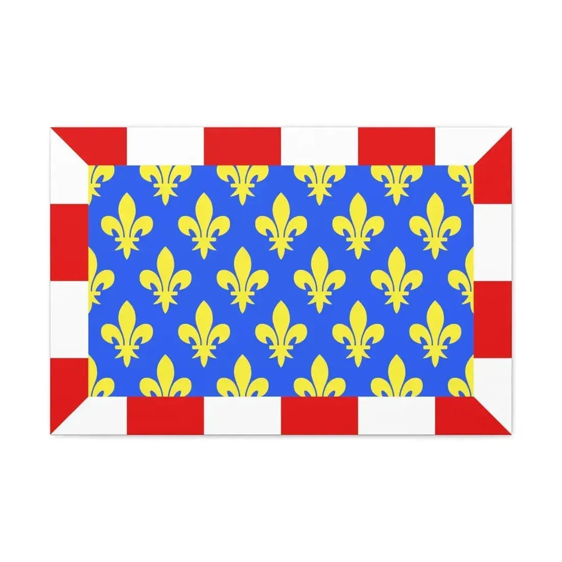 Flag of Indre et Loire France - Canvas Wall Art 30" x 20" 1.25" - The Sticker Space