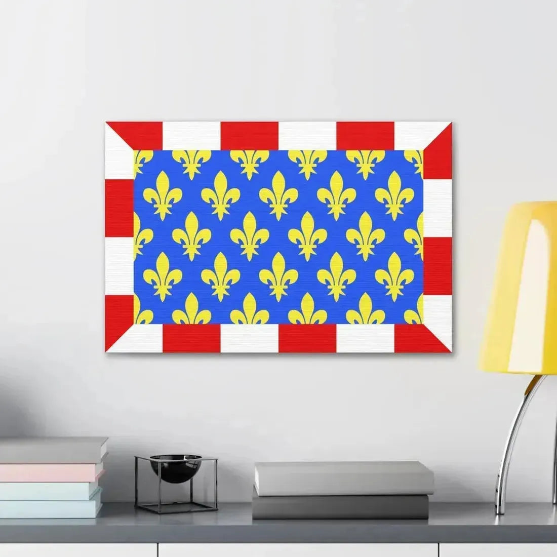 Flag of Indre et Loire France - Canvas Wall Art - The Sticker Space