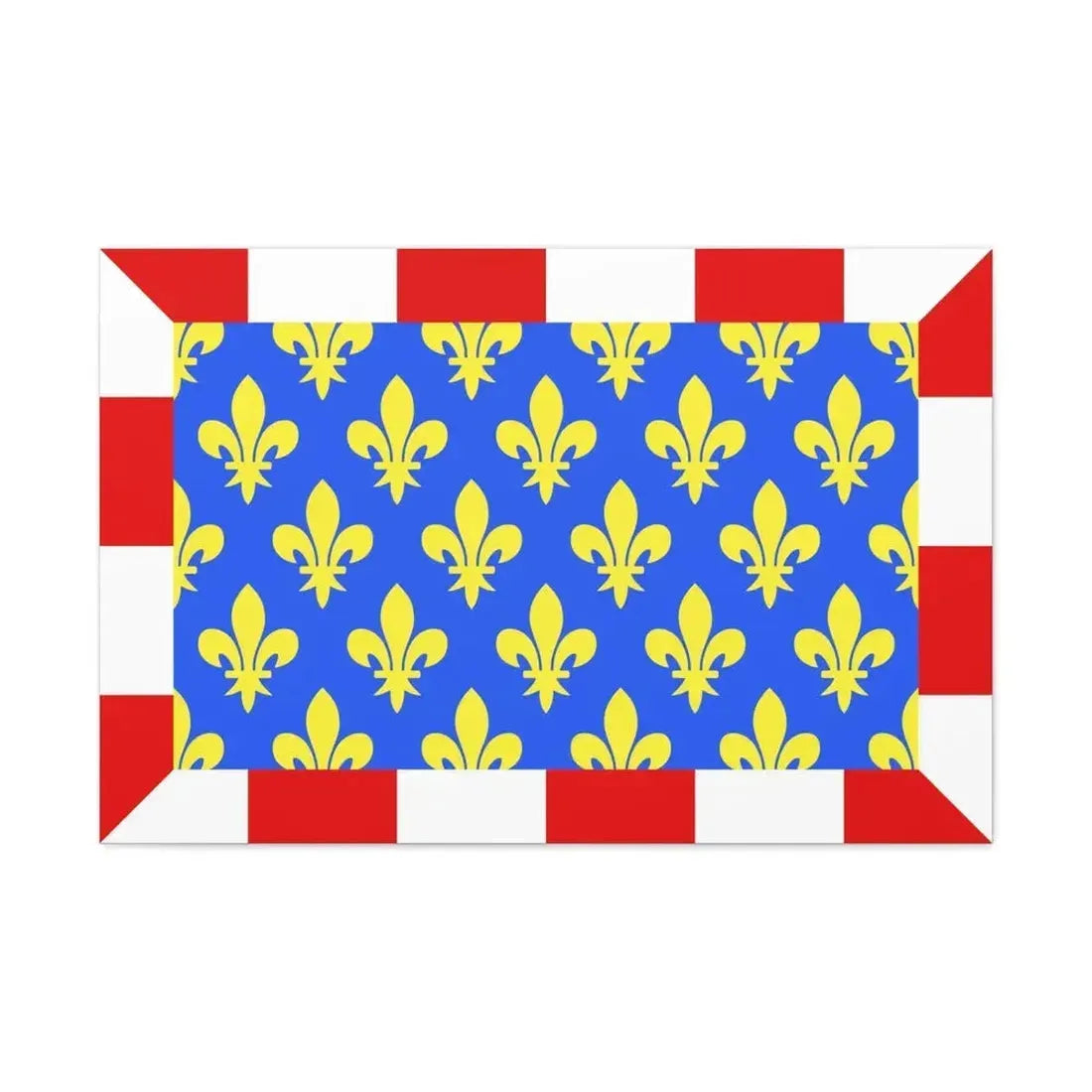 Flag of Indre et Loire France - Canvas Wall Art - The Sticker Space