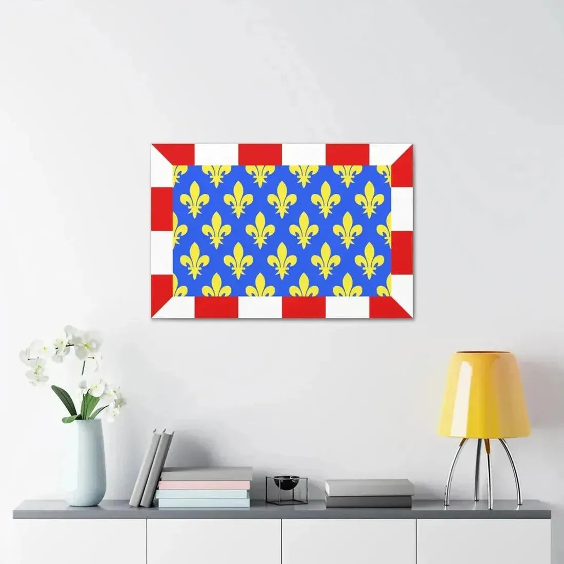 Flag of Indre et Loire France - Canvas Wall Art - The Sticker Space