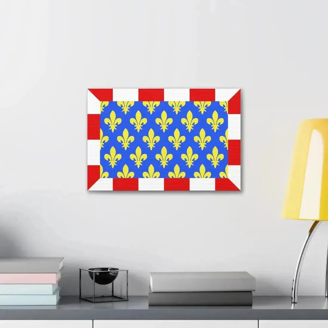 Flag of Indre et Loire France - Canvas Wall Art - The Sticker Space